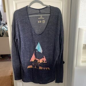 The Original Retro Brand Woodstock Blue Long Sleeve shirt medium